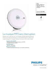 PHILIPS EXP2540 - Lecteur CD portable