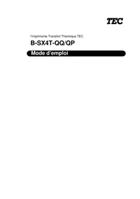 Notice TEC BSX4TQQ Imprimante d'étiquettes