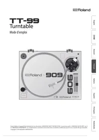 Notice ROLAND TT99 Platine_disque