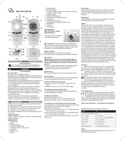 Notice SWITEL BBC 68 Moniteurs pour bébé