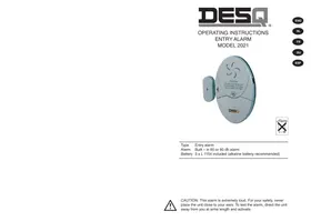 Notice Desq 2021 Système d'alarme