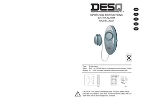 Notice Desq 2002 Système d'alarme