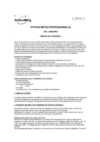 INOVALLEY SM55PRO - Station Météo