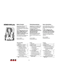 Notice Römer KING Siège de voiture