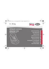 Notice Römer EVOLVA 123 PLUS Siège de voiture