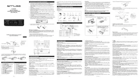 Notice MUSE M1268 BT Autoradio