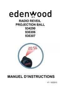 Notice EDENWOOD PROJECTION BALL 936306 Radio-réveil