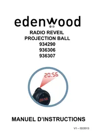 Notice EDENWOOD PROJECTION BALL 934290 Radio-réveil