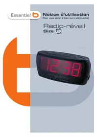 Notice ESSENTIELB SIZE UP Radio-réveil