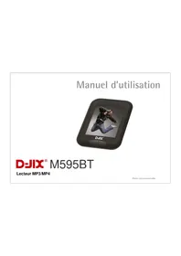 Notice D-JIX M595BT Lecteur mp3