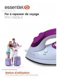 Notice ESSENTIELB ESCALE EFN 1 Fer à repasser