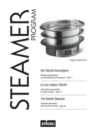 Notice Stöckli 0101.01 Cuiseur vapeur