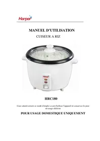 Notice HARPER HRC180 Cuiseur à riz