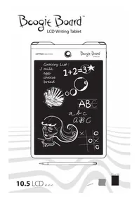 Notice Boogie Board ORIGINAL 10.5 Tablette graphique