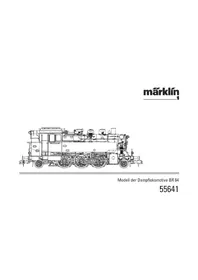 Notice Märklin 55641 BR 064 DB TANK Modelbouw