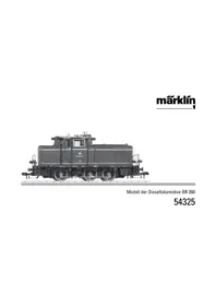 Notice Märklin 54325 BR 260 DB DIESEL Modelbouw