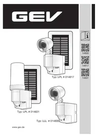 Notice GEV LLL 14800 Éclairage
