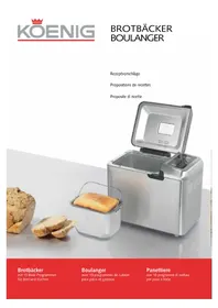 Notice KOENIG BOULANGER Brotmaschine