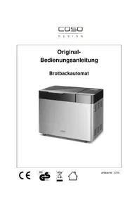 Notice CASO BM1000 Macchina per il pane