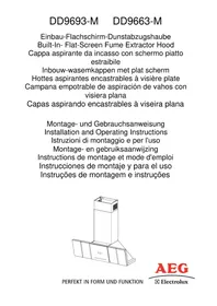 Notice AEG-ELECTROLUX DD 9663 Hotte