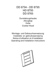 Notice AEG-ELECTROLUX DD 8795 Hotte