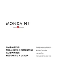 Notice Mondaine HANDWINDER GGM.D053 Montre