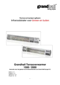 Notice GRANDHALL HEAT GLARE 1500 Chauffage