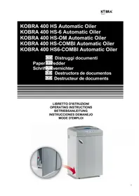 Notice Kobra 400 HS Destructeur de document