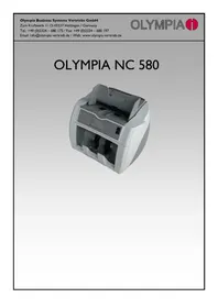 Notice OLYMPIA NC 580 Compteuse de pièces et de billets