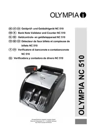 Notice OLYMPIA NC 510 Compteuse de pièces et de billets