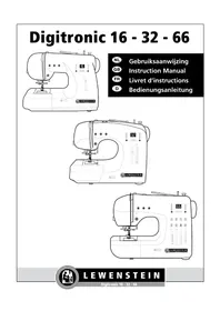 Notice LEWENSTEIN DIGITRONIC 66 Machine à coudre