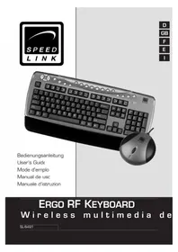 Notice Speedlink ERGO RF SL6491 Tastiera