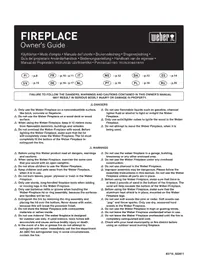 Notice WEBER FIREPLACE Barbecue