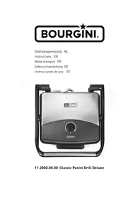 Notice Bourgini CLASSIC DELUXE 11.2000.00.00 Plaque de grill