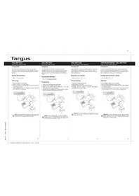 Notice TARGUS AWE81EU Système de refroidissement pour ordinateur portable