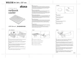 Notice AKASA CENTAURUS AKNBC10 Système de refroidissement pour ordinateur portable