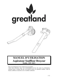 Notice Greatland EBV 260 E Souffleur