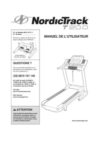 Notice NordicTrack T20.0 Tapis de course