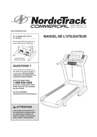 Notice NordicTrack COMMERCIAL 2150 Tapis de course