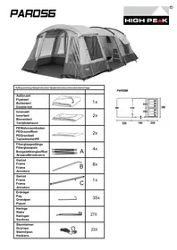 Notice High Peak PAROS 6 Tente