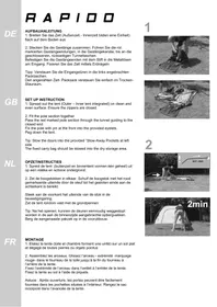 Notice High Peak RAPIDO Tente