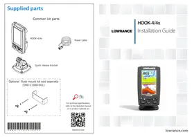 Notice LOWRANCE HOOK4X Détecteur de poissons