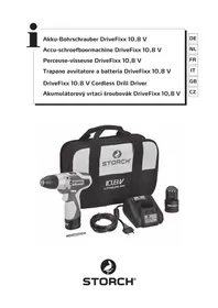 Notice Storch DRIVEFIXX 10.8 V Perceuse