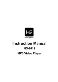Notice Hipstreet HS2012 Mp3 player