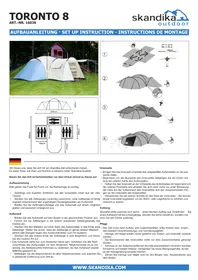 Notice Skandika UNI TORONTO Tente