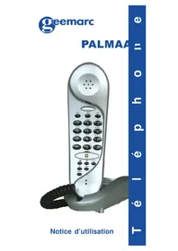 Notice GEEMARC PALMA Téléphone de bureau
