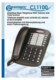 Notice GEEMARC CL1100 Téléphone de bureau