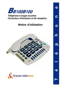 Notice GEEMARC BB100 Téléphone de bureau