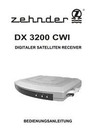 Notice ZEHNDER DX 3200 CWI Recepteur