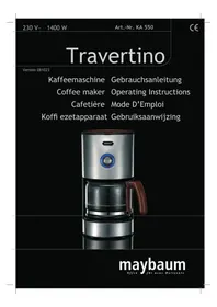 Notice Maybaum TRAVERTINO KA 550 Machine à café